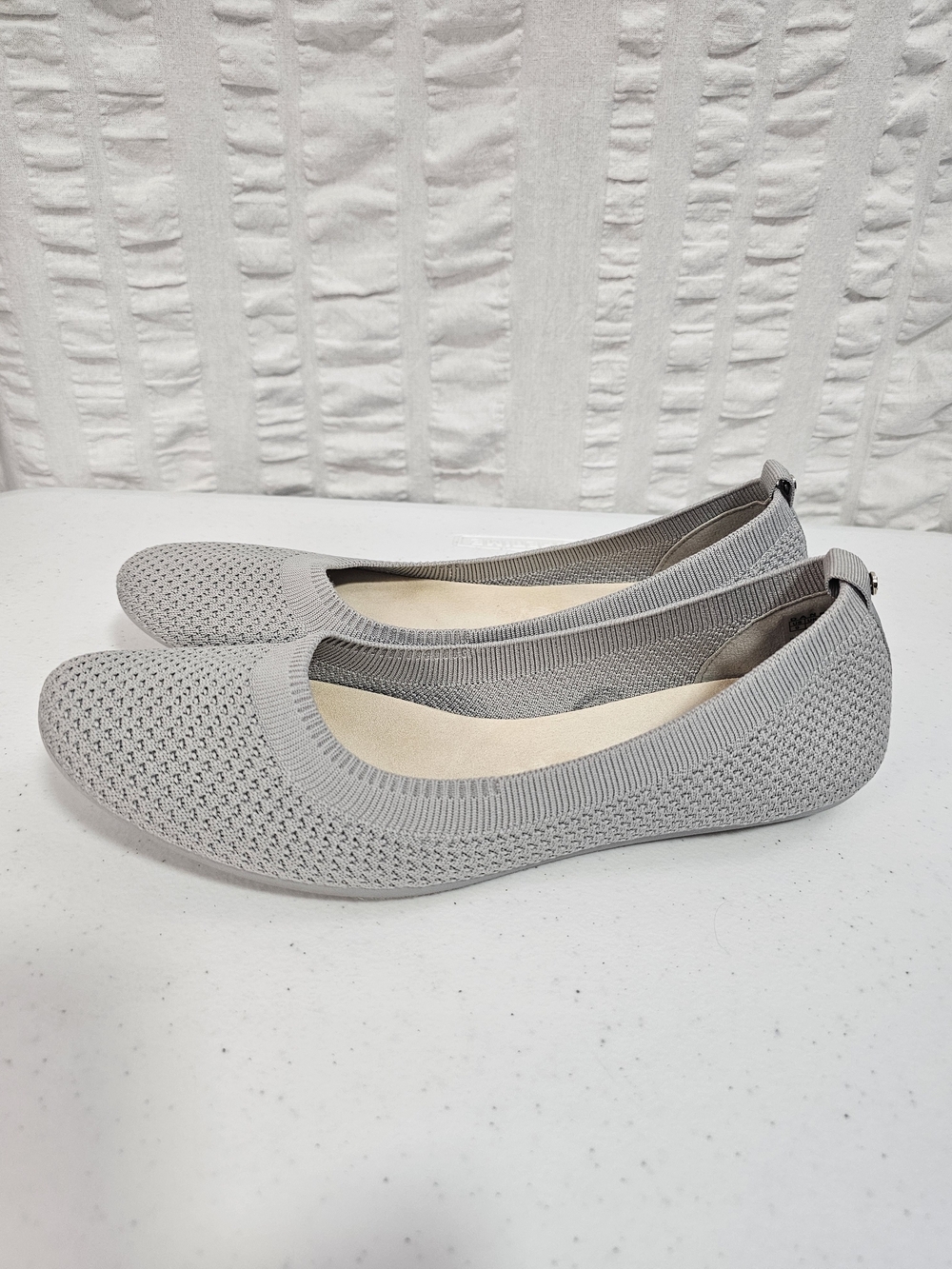 Danskin Flex Navy Knit Slip-On Flats with Round Toe Womens 9 - Picture 3 of 12